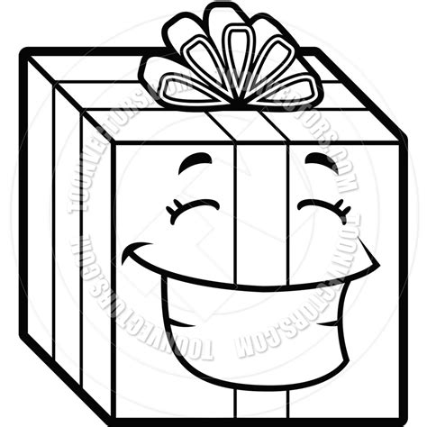 Birthday Present Black And White Clipart Clipart Suggest