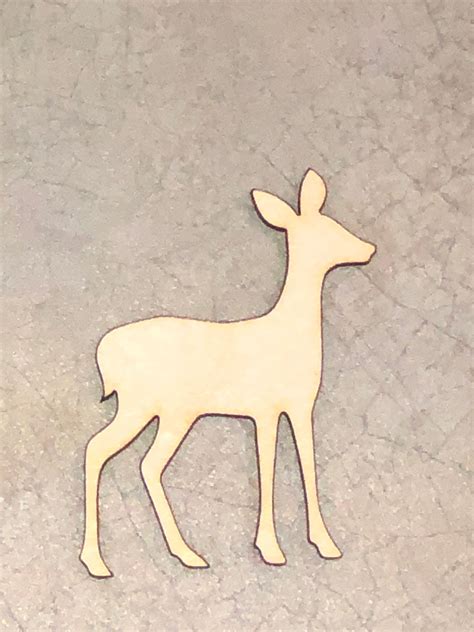 Deer Shape Unfinished Wood Animal Cutouts Variety Of Sizes 001 Artofit