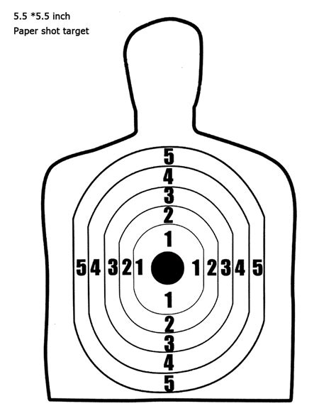 Free printable targets for shooting. Wootile 100 Pack Air Shot Paper Silhouette Targets ...