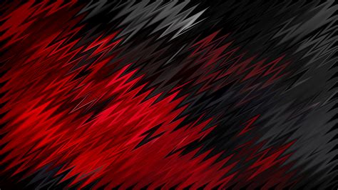 Black And Red Wallpaper Red Black Sharp Shapes Hd Abstract 4k