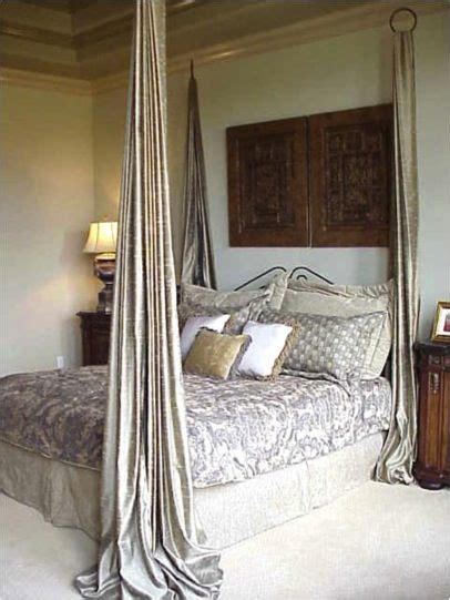 Its draping fabric style really provides you a private place to sit in or. Easy DIY Bed Canopy | Home, Home bedroom, Headboard ...