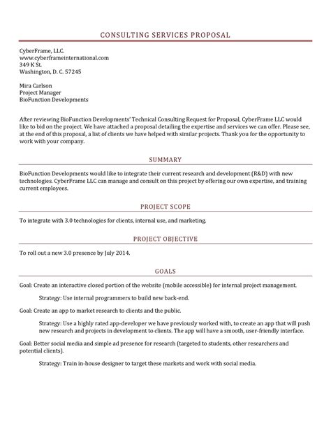 39 Best Consulting Proposal Templates Free Templatelab