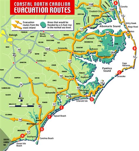 Coastal Fire Evacuation Map