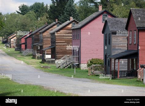 Rows Of Homes Historic Eckley Miners Village Museum Weatherly Poconos