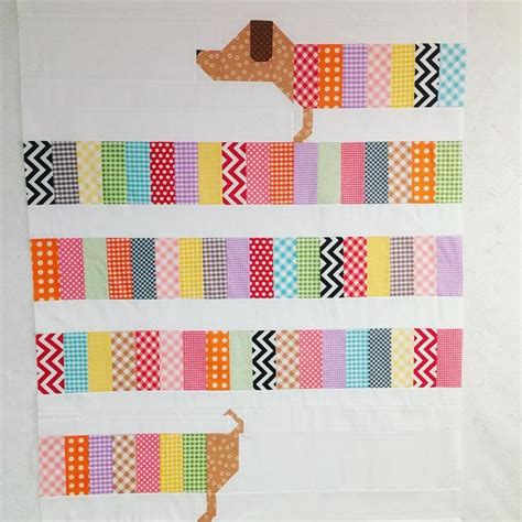 Wiener Dog Quilt Would Be A Cute Pattern For Back Of A Quilt So Cute