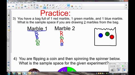 9 18 math 6 sample space example - YouTube