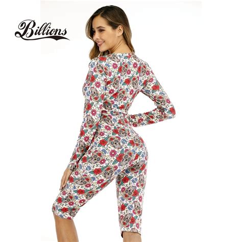 Women Snap Tight Crotch Thermal Sleepwear Pajamas Onesie Adult Buy
