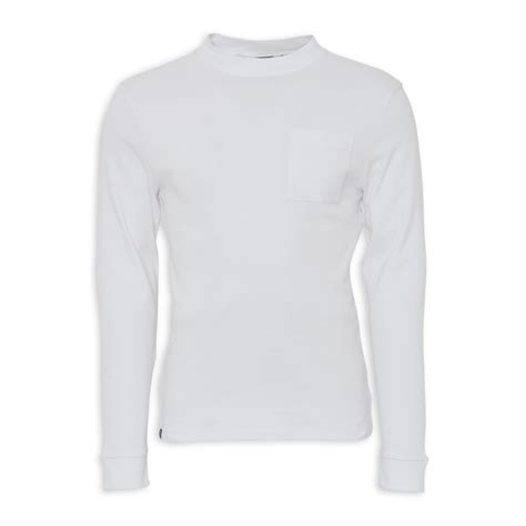 Buy Truworths Man White Long Sleeve T Shirt Online Truworths
