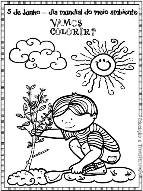 Desenho Sobre O Meio Ambiente Para Educação Infantil