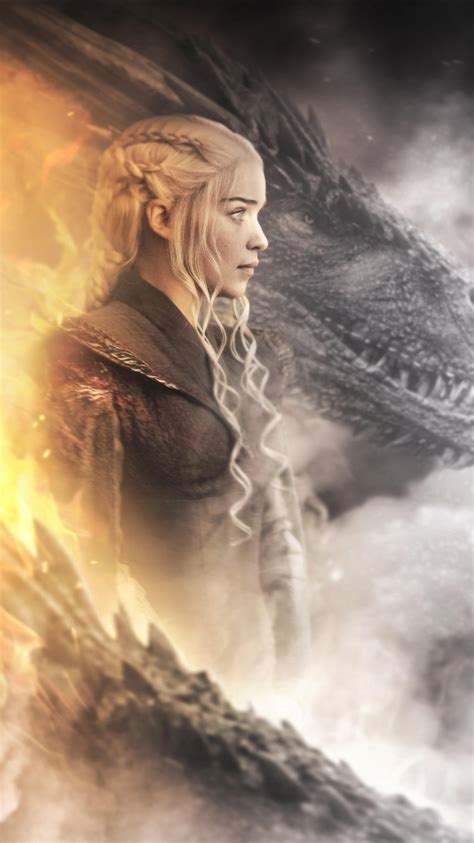 Daenerys Targaryen Dragon In Game Of Thrones 4k Wallpapers Hd