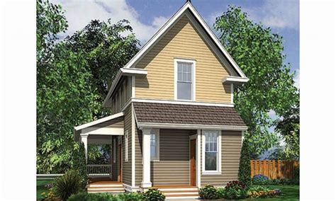 House plan for a narrow, deep lot. Small Home House Plans for Narrow Lots Small Homes Plans ...