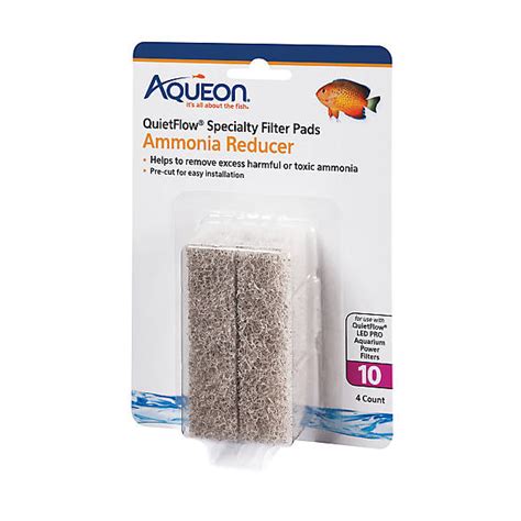 Aqueon Quietflow Specialty Ammonia Reducer Filter Pads Fish
