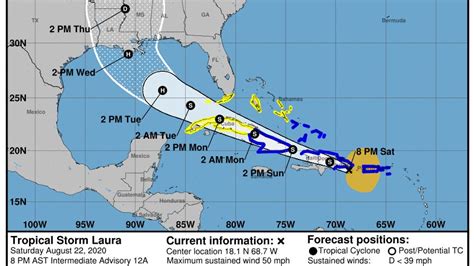 Tropical Storm Laura And Marco In Gulf Latest Nhc Updates