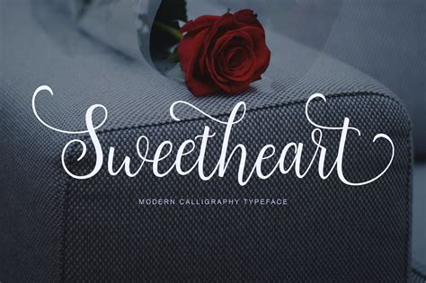Sweetheart Script Stunning Script Fonts ~ Creative Market