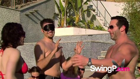 Swinger Couples Flirt Naked On The Pool Just To Meet And Greet Before