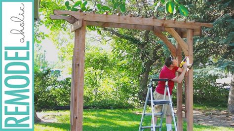 How To Build A Freestanding Arbor Kobo Building