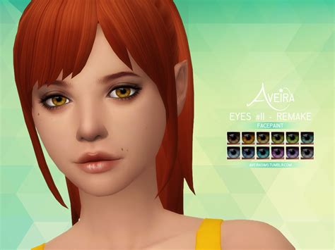 Aveira Sims 4 Eyes 11 Remake Sims Maquillage