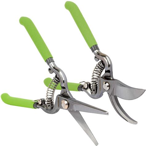 Workpro 2 Piece Pruning Shears Set Drop Forged 8 Bypass Garden Shears
