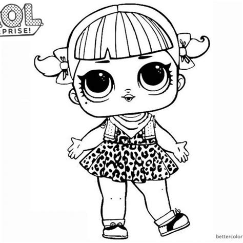 Lol Surprise Glam Glitter Coloring Pages For Kids Lol Dolls Learning