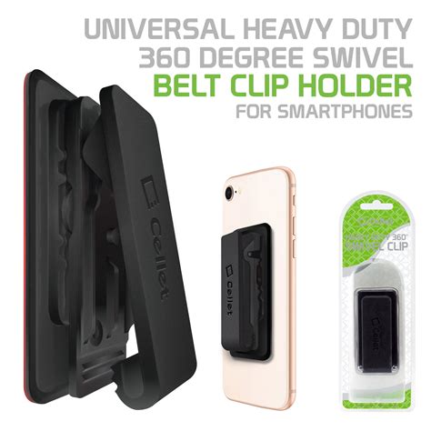 Cellet Universal Heavy Duty 360 Degree Swivel Belt Clip Holder For