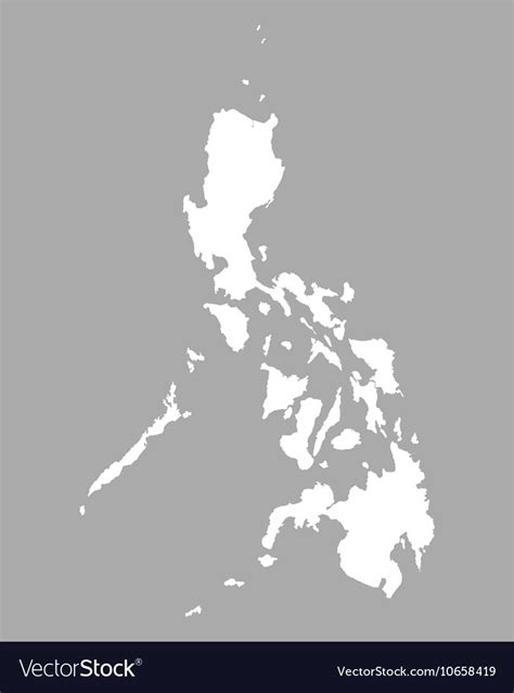 Map Of The Philippines Royalty Free Vector Image