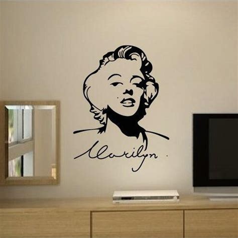 Marilyn Monroe Wall Decals Home Design Decoration Vintage Poster Living