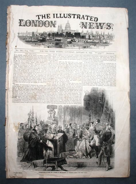 The Illustrated London News Vol Viii No 193 January 10 1846 By