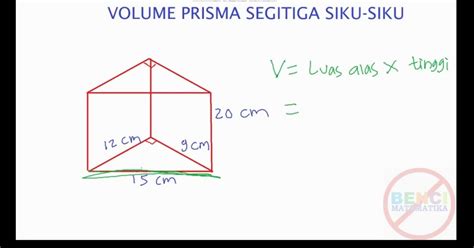 Rumus Volume Prisma Segitiga Siku Matematika Dasar