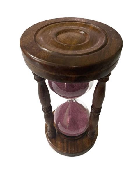 Vintage Big Wooden Hourglass Brown Wooden Hourglass 30 Etsy Uk
