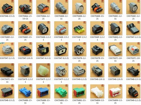 Electrical Connector Types Chart