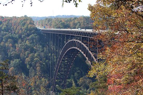 West Virginia gold: Fall at New River Gorge Bridge - Oh, the Places We ...