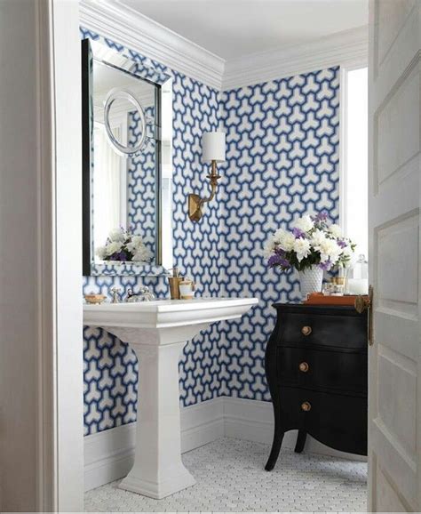 29 Fabulous Wallpaper Ideas To Try For Your Powder Bathroom Part 1