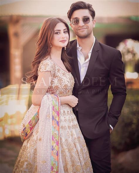 Beautiful Couple Ahad Raza Mir And Sajal Aly Clicks From Yasir Iqra