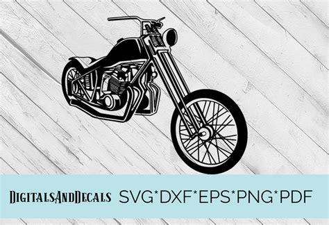 Harley Davidson Motorcycle Svg Cutting File