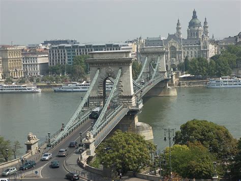Chain Bridge Budapest Hungary Overview