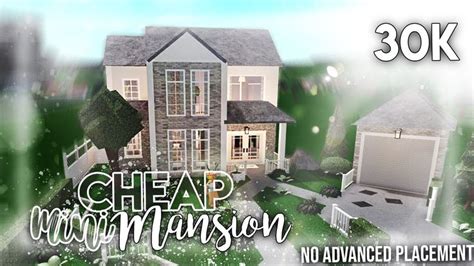 There are a few options for every price range, including mansions, modern, and one story houses. Roblox | Bloxburg: 30k Cheap Mini Mansion (no advanced placement) | House Build - YouTube in ...