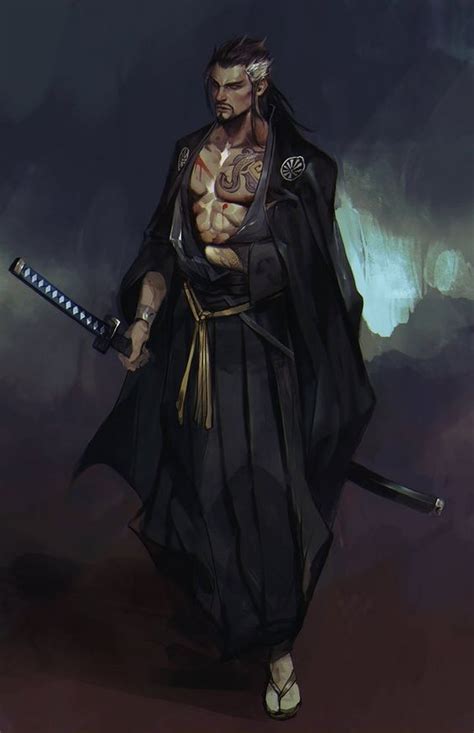 Samurai Rpg Samurai Guerreiro Personagens Dnd