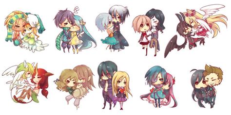 Valentine Couple Q Character With Images Cute Chibi