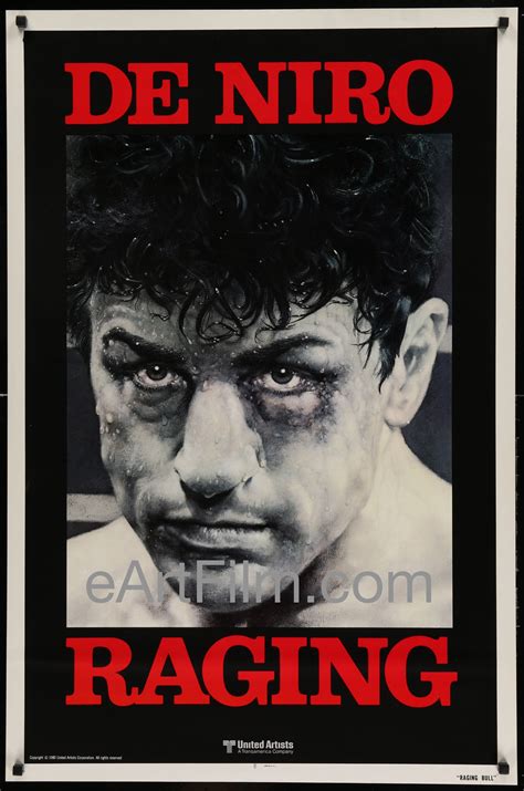 Raging Bull Martin Scorsese Robert De Niro Boxing Classic Original Teaser 27x41 1980 Raging