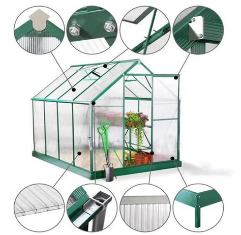Hard Plastic Clear 10mm Multi Span Agricultural Greenhouses