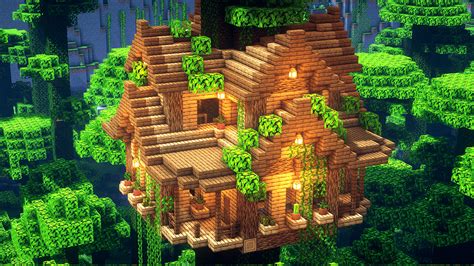 Treehouse In The Jungle I Also Made A Tutorial D Minecraftbuilds