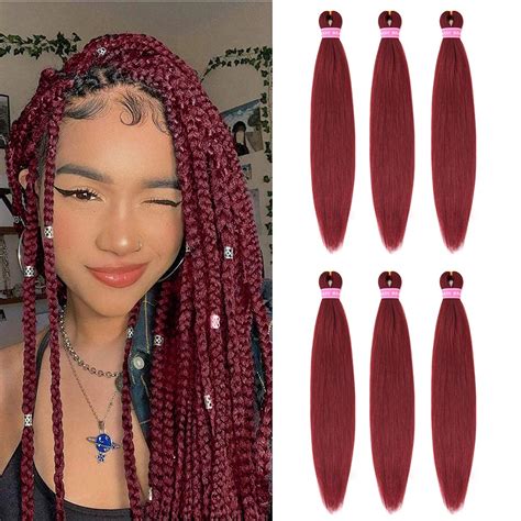 Buy Pre Stretched Braiding Hair Packs Yaki Texture Hot Water Setting Synthetic Fiber