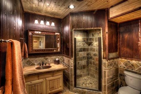 Outstanding 30 Awesome Cabin Style Bathrooms Collection For Best Cabin