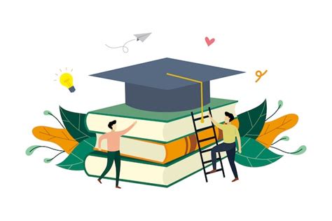 Ilustración De Concepto De Educación De éxito Vector Premium