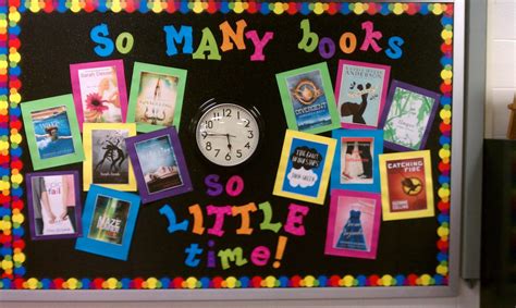 So Many Books So Little Time Reading Back To School Bulletin Board