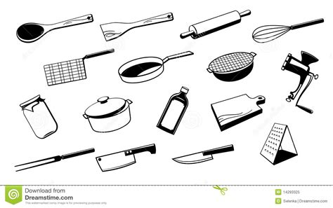 La mallette de matériel de cuisine est une chose très personnelle, il est indispensable que les apprentis cuisiniers disposent de leur propre matériel le jour de l'épreuve pratique. illustration d ustensiles de cuisine (5)