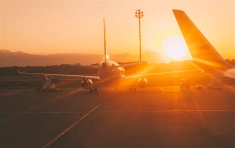 Sunset At The Airport Stock Photo Download Image Now Istock