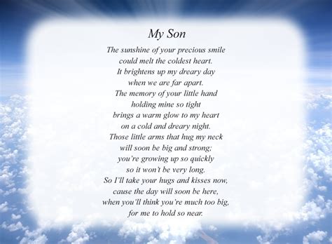 My Son - Free Son Poems