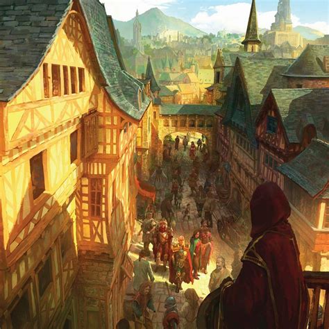 Artstation Baldurs Gate Marc Simonetti Fantasy Town Fantasy