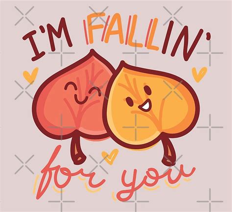 Autumn Falling In Love Pun By Earthsavers Redbubble